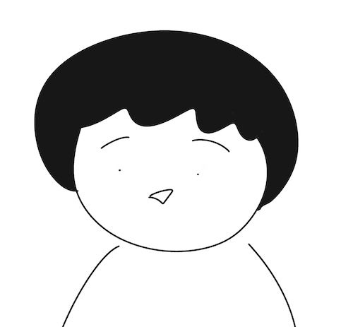 とぼけた顔の女性